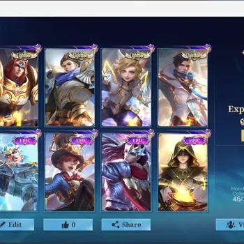 Mobile Legends: Bang Bang Accounts Collector Global|175S|Expert|CC Natalia,Epic Nana,Epic Rafaela,Epic Zilong,Epic