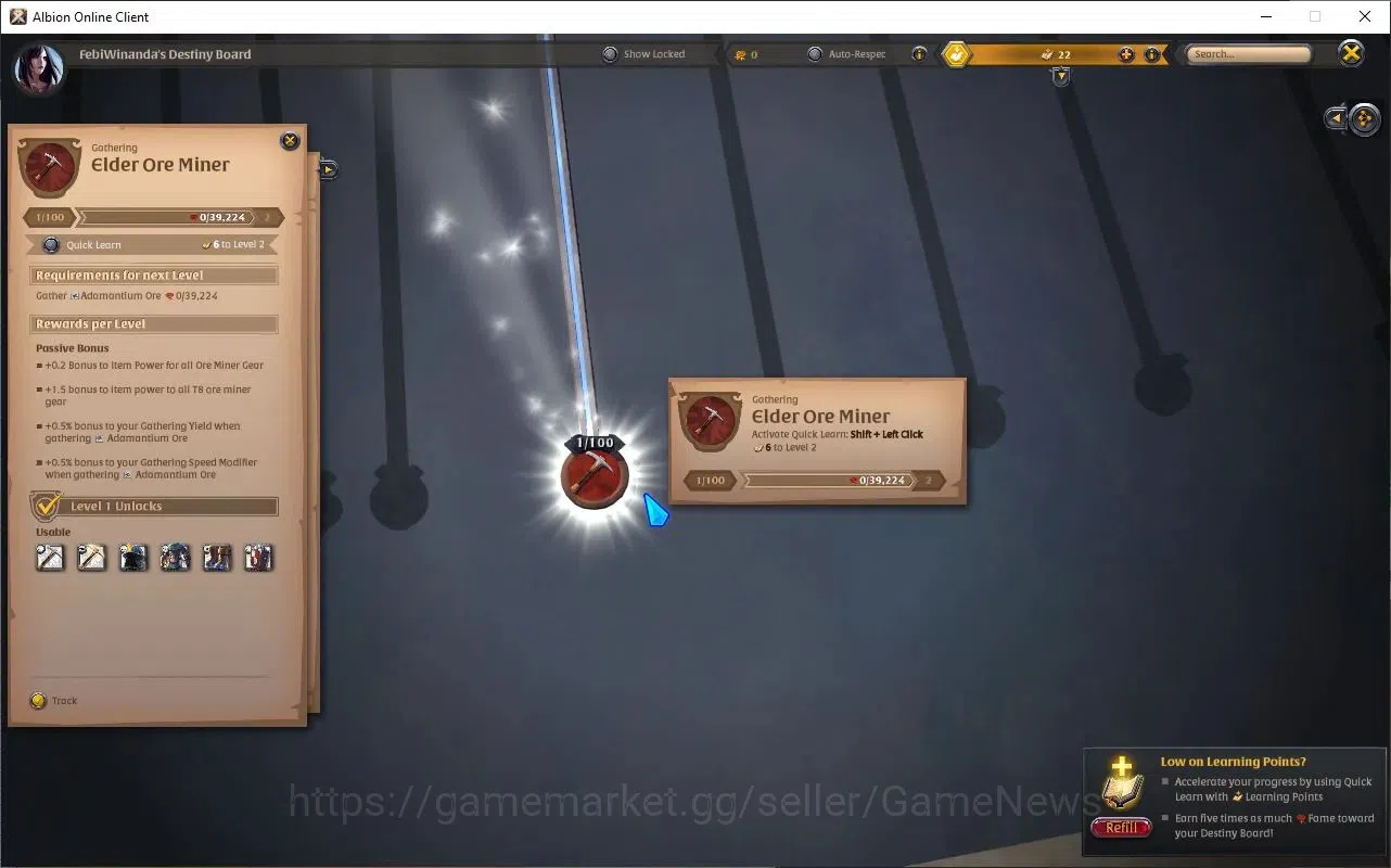 Albion Online Accounts ASIA | 2,25M Total Fame - 2,34M Silver | T8 Ore Mi image 3