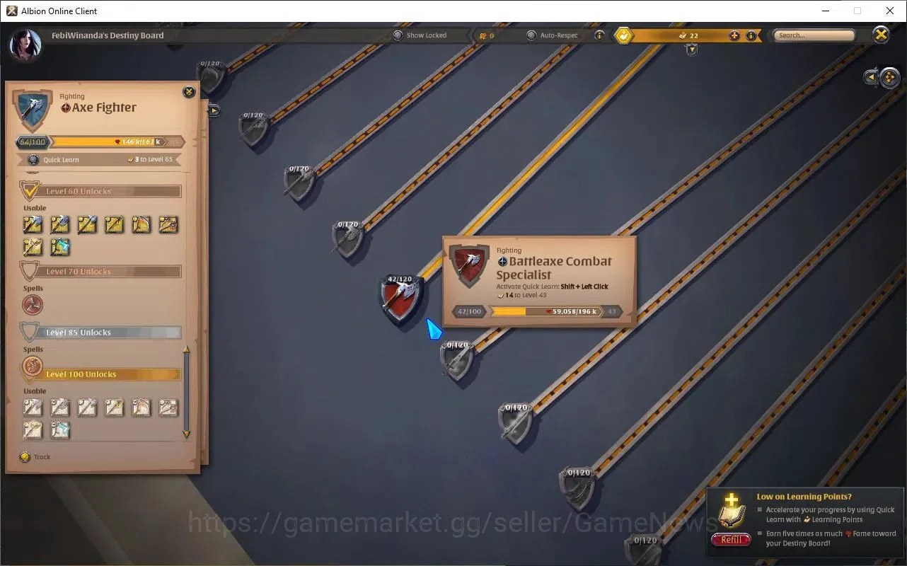 Albion Online Accounts ASIA | 2,25M Total Fame - 2,34M Silver | T8 Ore Mi image 4