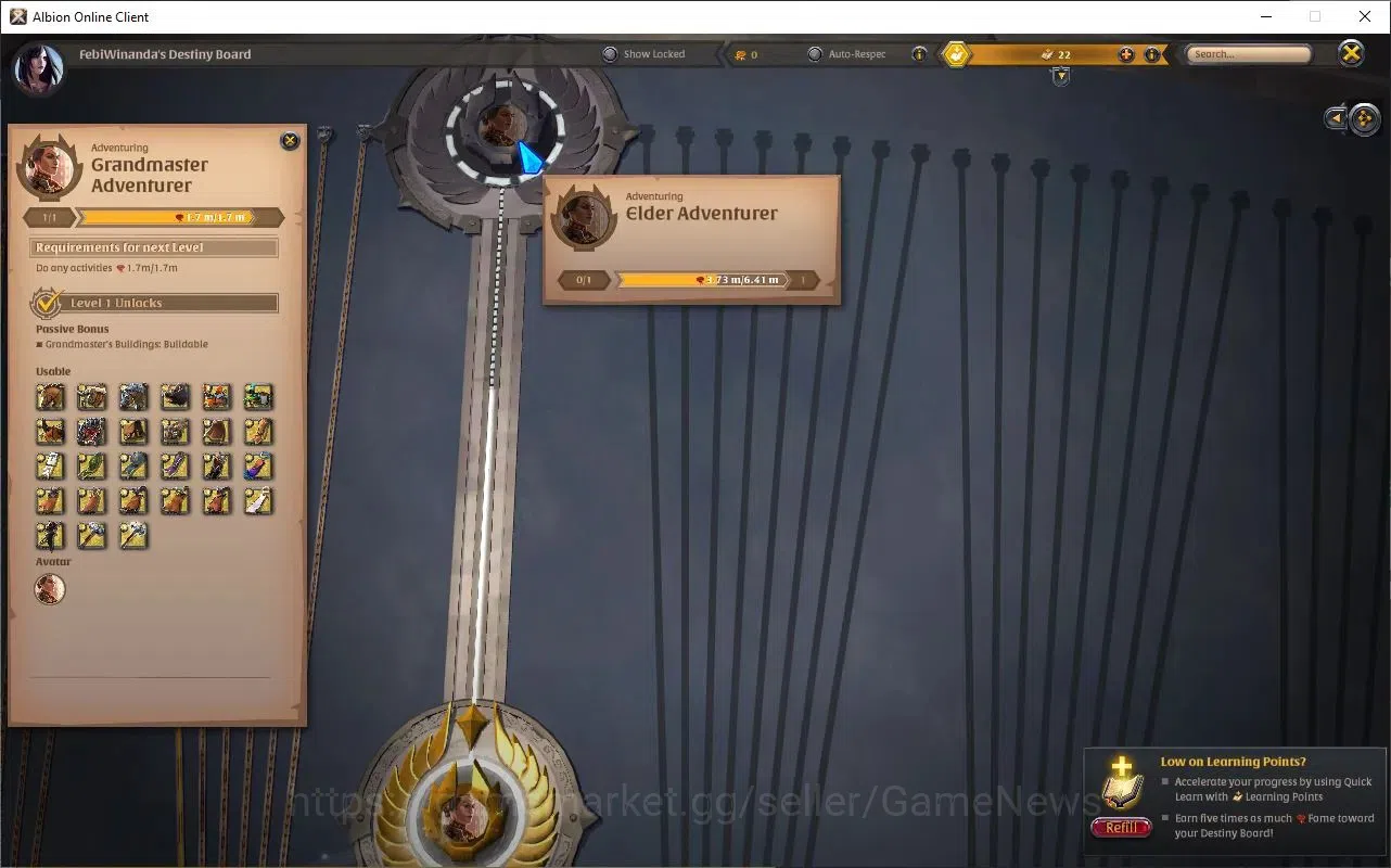 Albion Online Accounts ASIA | 2,25M Total Fame - 2,34M Silver | T8 Ore Mi image 9