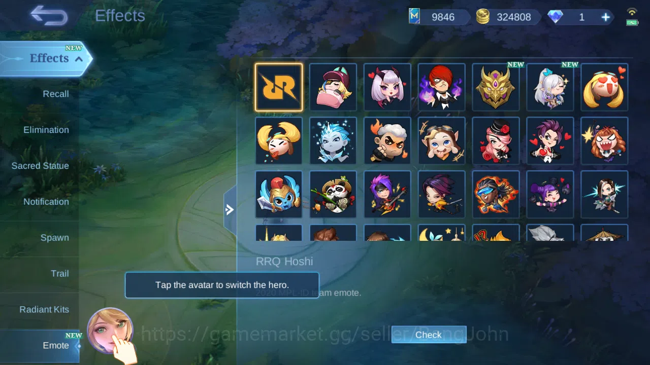 Mobile Legends: Bang Bang Accounts Hero 131 | Skin 216 | Luckybox Saber | Luckybox Ha image 10