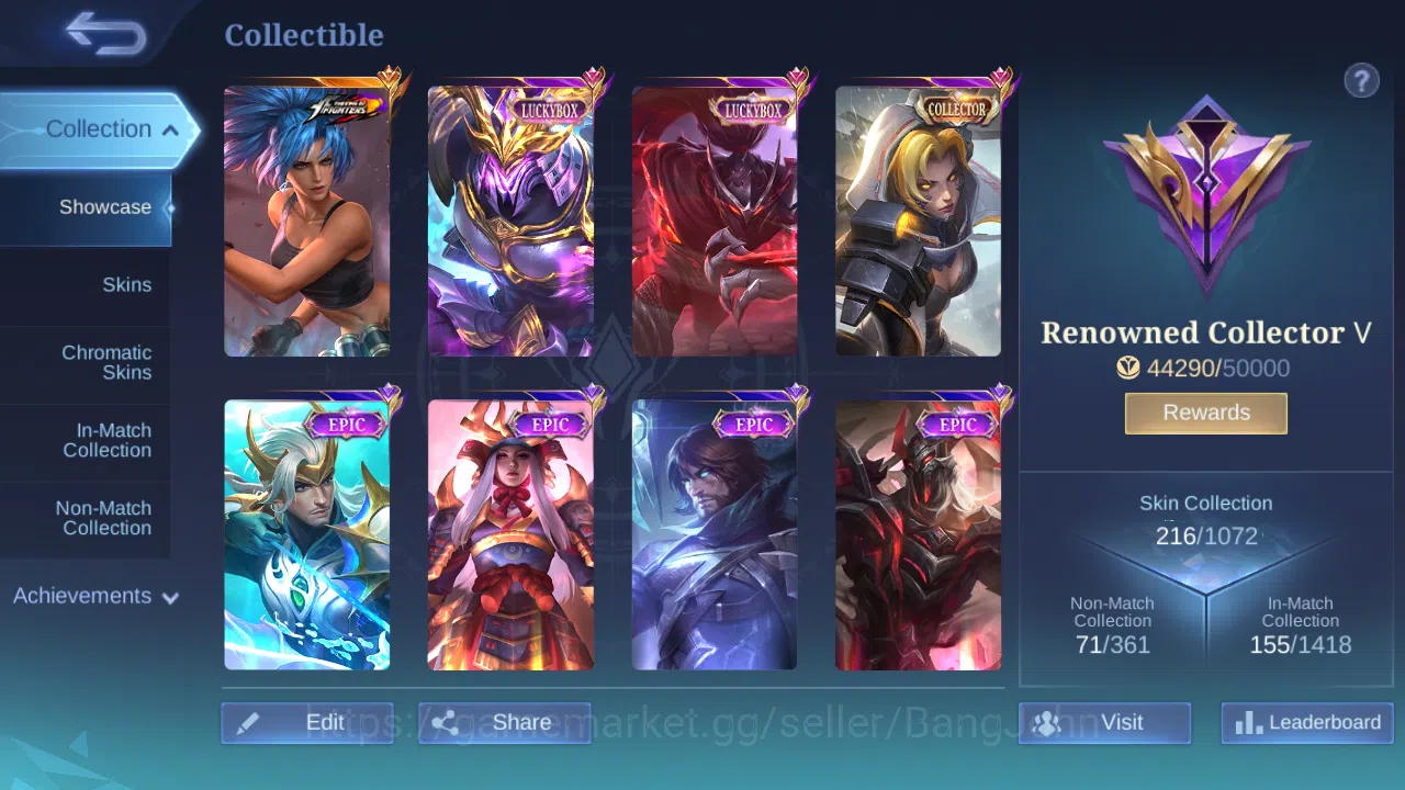 Mobile Legends: Bang Bang Accounts Hero 131 | Skin 216 | Luckybox Saber | Luckybox Ha image 4