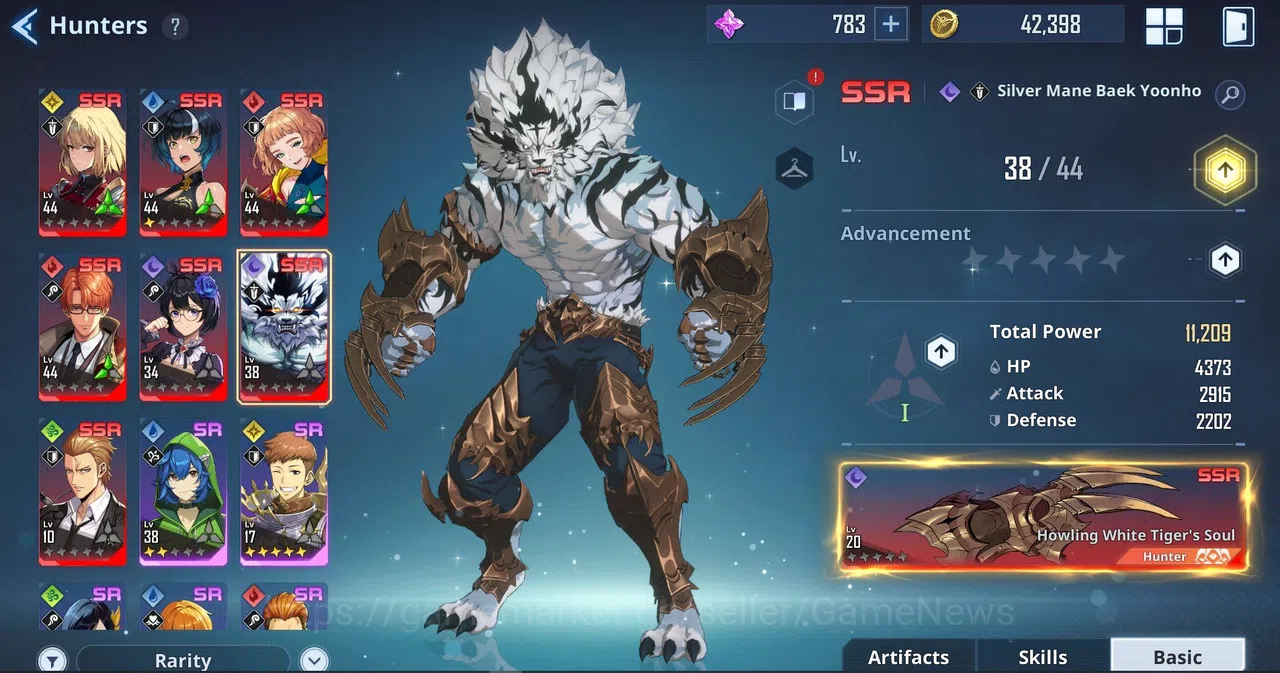 Solo Leveling: ARISE Accounts 7 SSR | (Moonshadow A1, Plum, Scythe) Cha Hae+Weap, SeoJiwoo A1+Weap, SilverMane+Weap, Choi 5