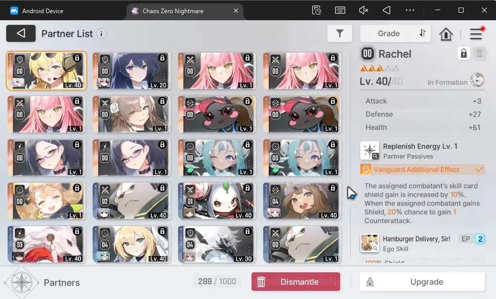 Chaos Zero Nightmare Accounts GLOBAL|Lv 38|8 SSR[AdelheidM1,Diana,Rita,Nine,Vero image 6