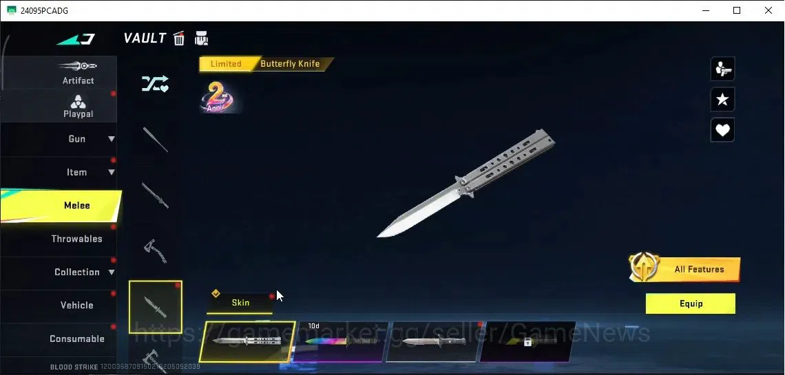 Blood Strike Accounts ASIA|Collab 7DS [AK47,Kar98k,QBZ95]+2 ULTRA [Ethan image 6