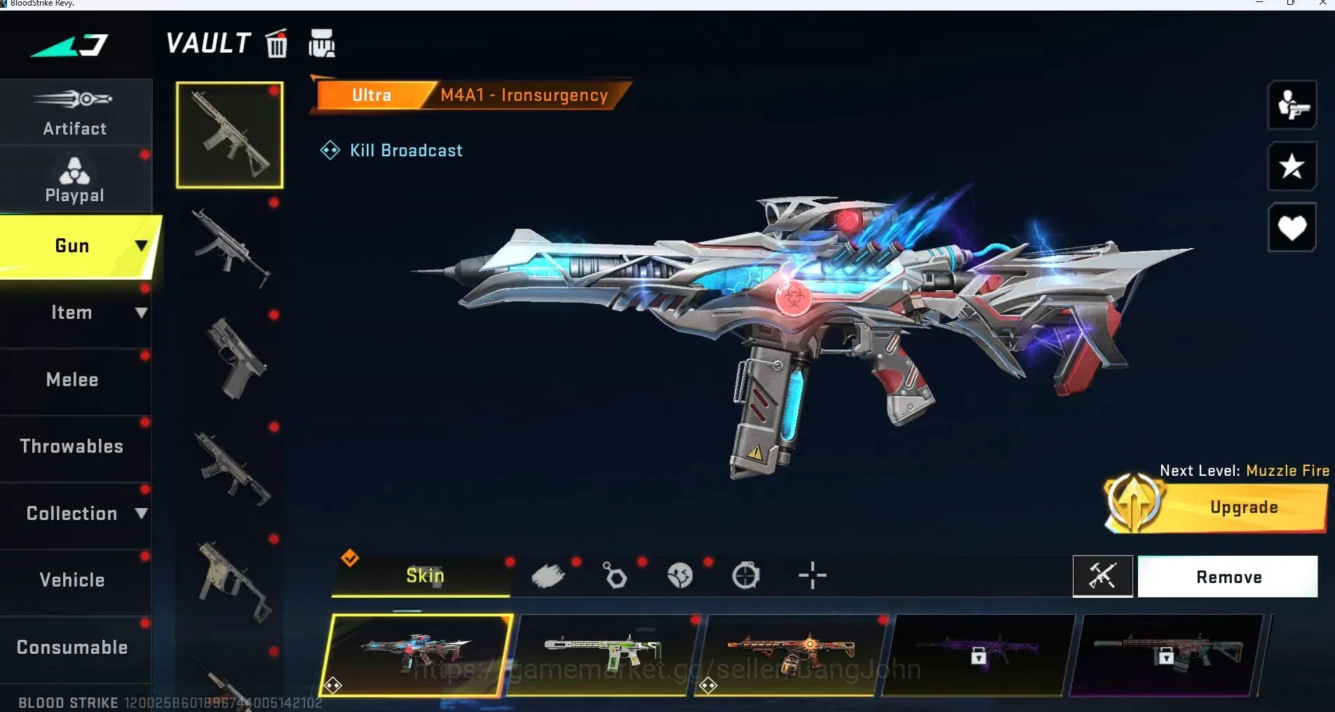 Blood Strike Accounts ASIA |ETHERNAL,AK47(LVL1),UMP45(LVL5)|ULTRA,M700,V image 3
