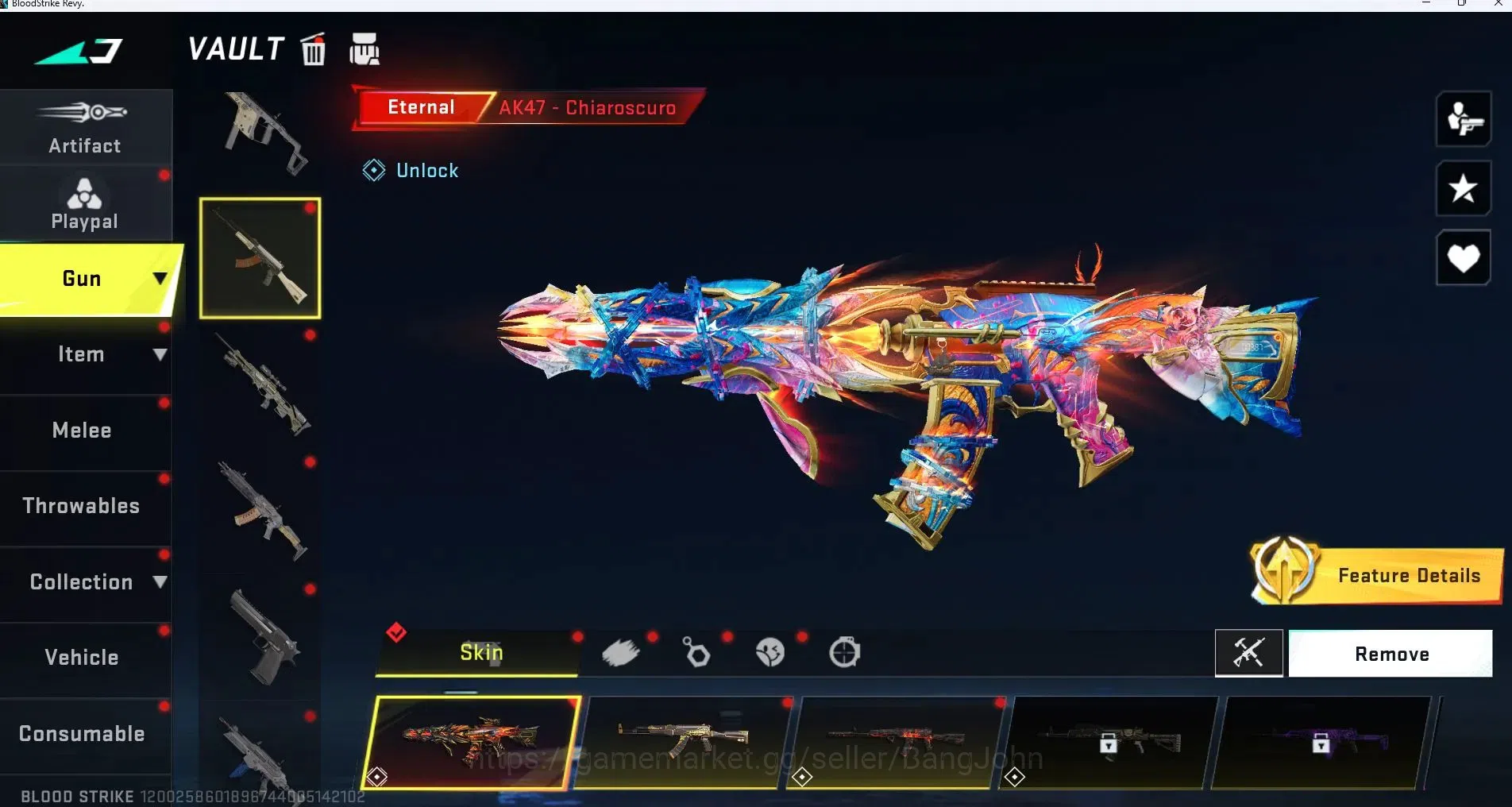 Blood Strike Accounts ASIA |ETHERNAL,AK47(LVL1),UMP45(LVL5)|ULTRA,M700,V image 6