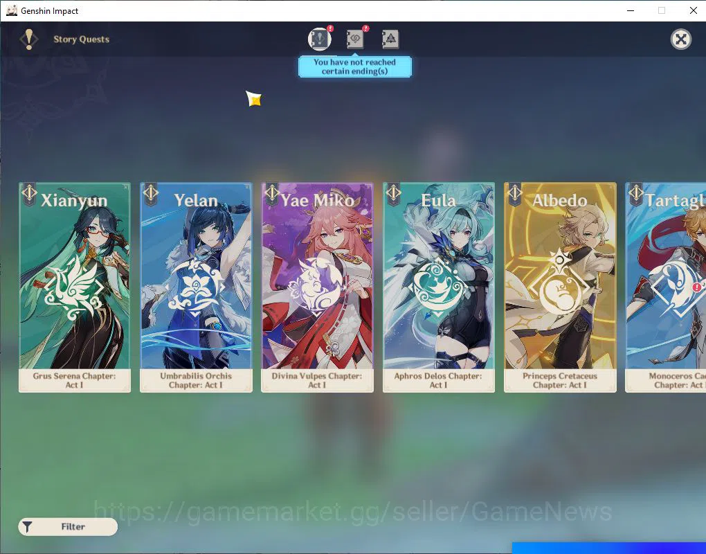 Genshin Impact Accounts ASIA|AR 55|6 Limited +1(*5Weapon)|Chasca,Ayaka,Zho image 12