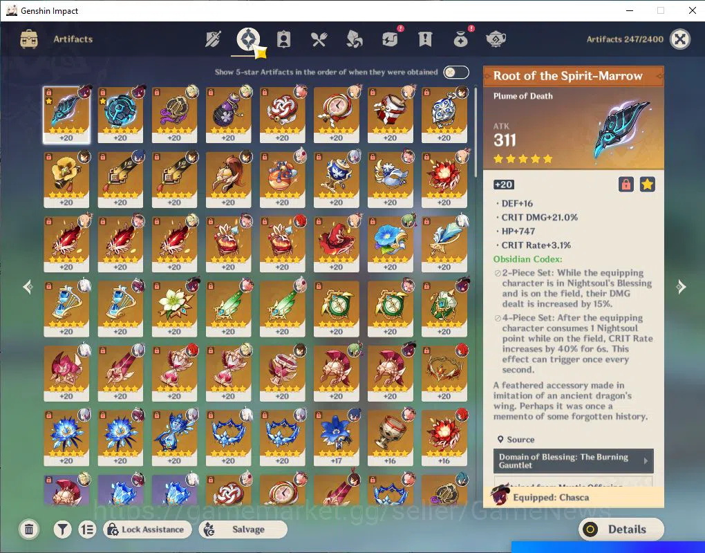 Genshin Impact Accounts ASIA|AR 55|6 Limited +1(*5Weapon)|Chasca,Ayaka,Zho image 6