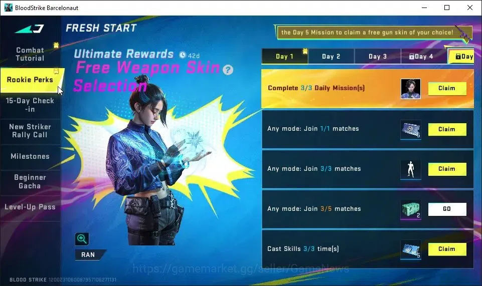 Blood Strike Accounts ASIA|Fresh Starter|ULTRA KRAKEN-Purple Lightning|N image 5