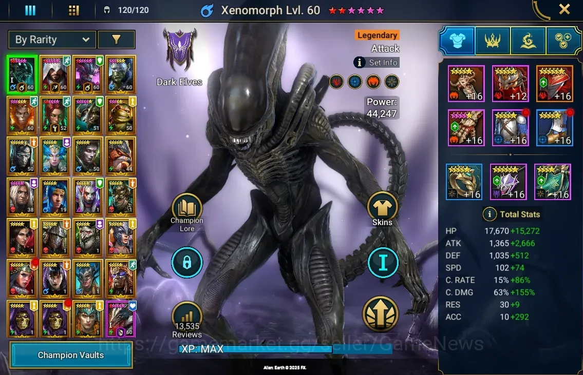 Raid: Shadow Legends Accounts Mid-Game Lv 48|1,2M Power|27 1