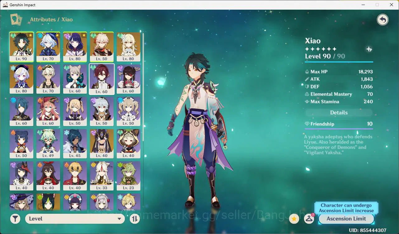Genshin Impact Accounts ASIA|AR 55|4 limit| XIao,|Furina, Raiden Shogun, K image 17