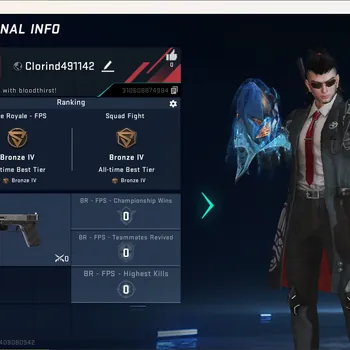 Blood Strike Accounts Starter ASIA|Ultra Melee:Katar-Selachian|1 Legendary Gun|Ultra Striker:Zero-Agent Zero|1 Name-Changing