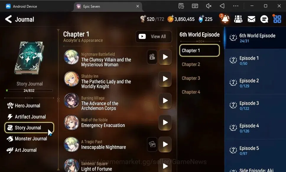 Epic Seven Accounts GLOBAL Unverif|New Era|2 ML(Salome,Mediator Kaweri image 16