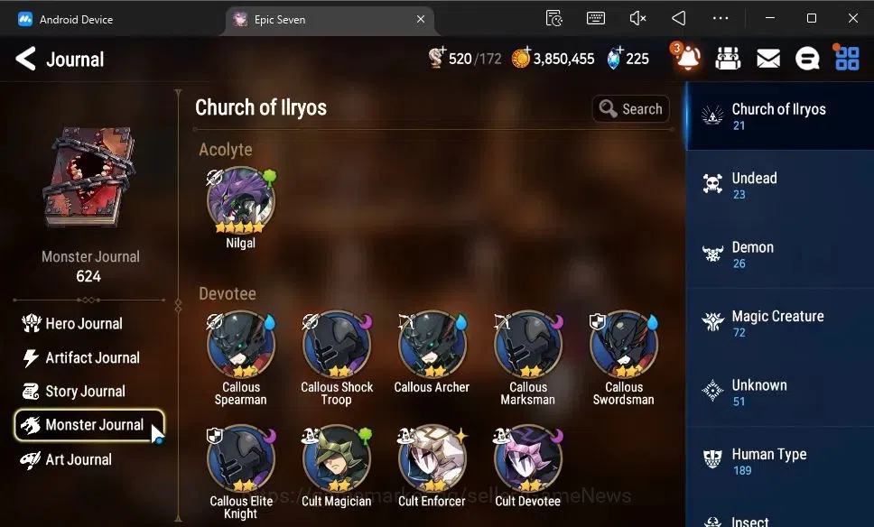 Epic Seven Accounts GLOBAL Unverif|New Era|2 ML(Salome,Mediator Kaweri image 17