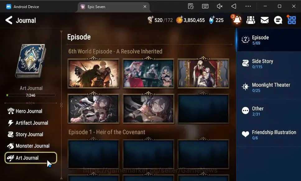 Epic Seven Accounts GLOBAL Unverif|New Era|2 ML(Salome,Mediator Kaweri image 18
