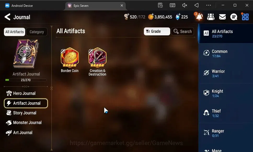 Epic Seven Accounts GLOBAL Unverif|New Era|2 ML(Salome,Mediator Kaweri image 7