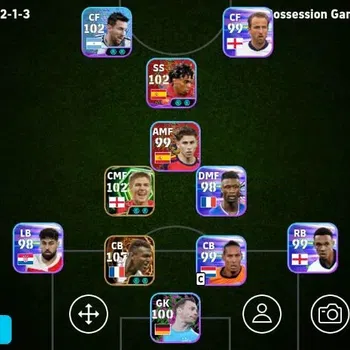 eFootball Accounts Legends & Iconic Players Mobile|PW 3054|Marcel Desailly BigT,Steven Gerrard Epic,Lionel Messi