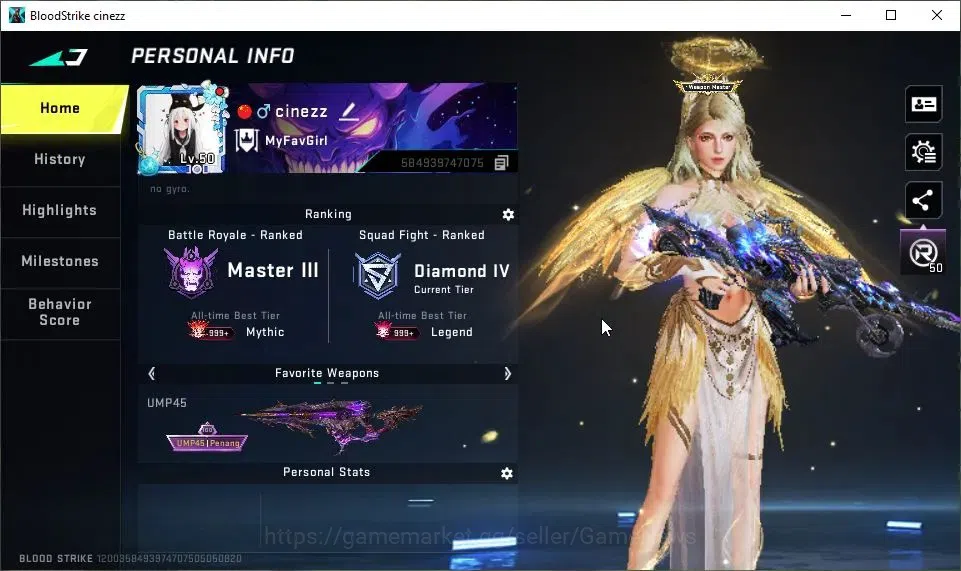 Blood Strike Accounts ASIA|2 EVO[AK47-Hellride Lv4,UMP45-Forsaken Lv4]|1 image 2