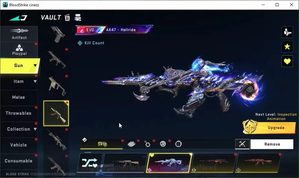 Blood Strike Accounts ASIA|2 EVO[AK47-Hellride Lv4,UMP45-Forsaken Lv4]|1 image 3