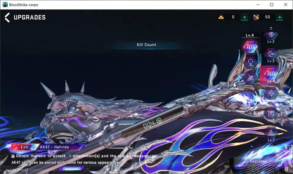 Blood Strike Accounts ASIA|2 EVO[AK47-Hellride Lv4,UMP45-Forsaken Lv4]|1 image 4