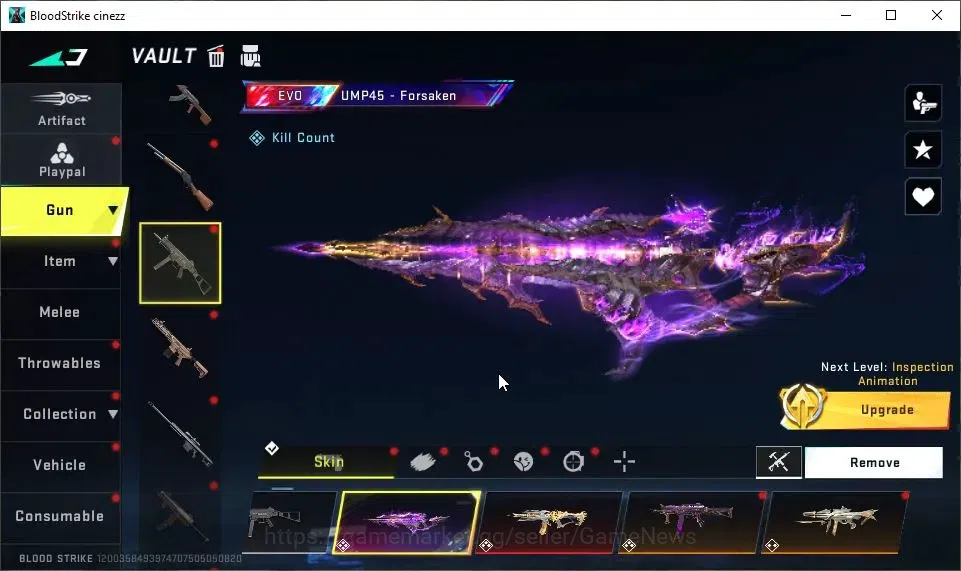 Blood Strike Accounts ASIA|2 EVO[AK47-Hellride Lv4,UMP45-Forsaken Lv4]|1 image 5