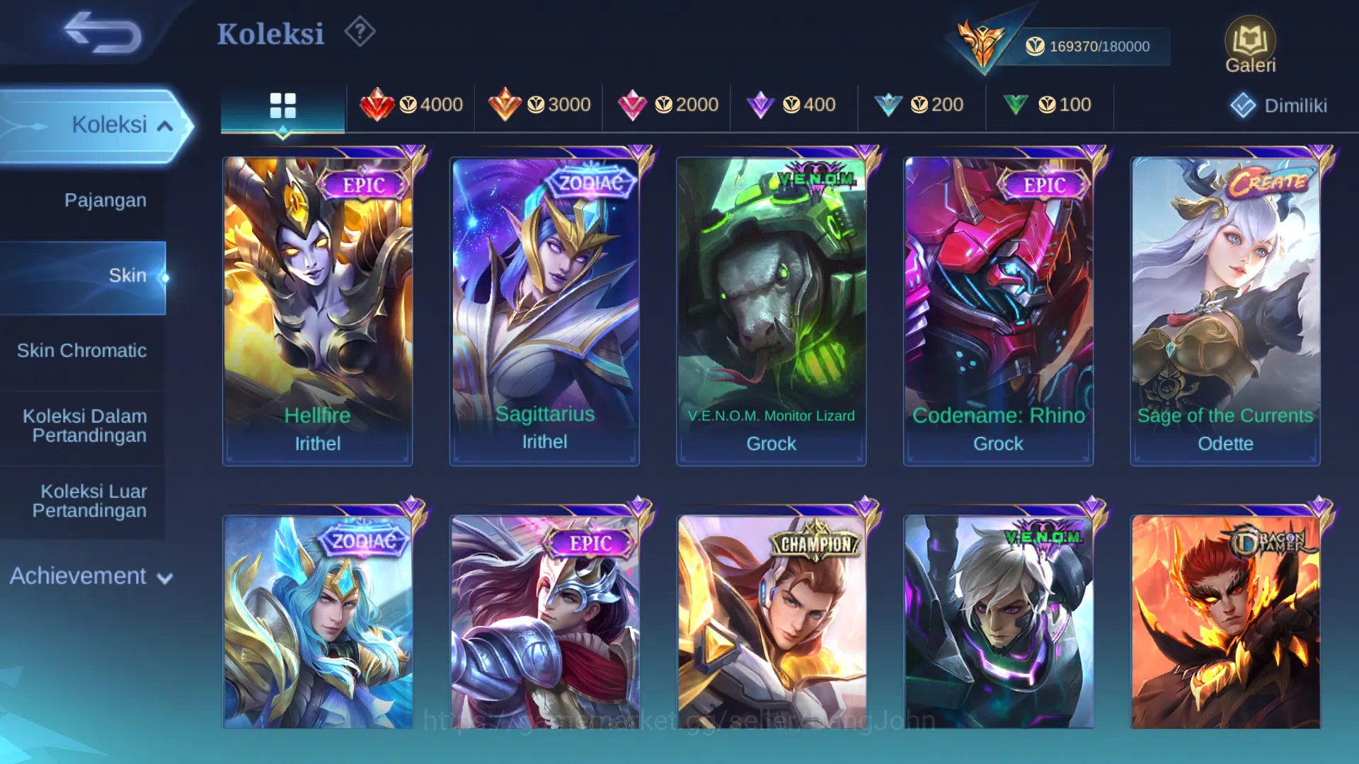 Mobile Legends: Bang Bang Accounts Hero 128 | Skin 404 | Legend Gusion, Lunox | Dawni image 10
