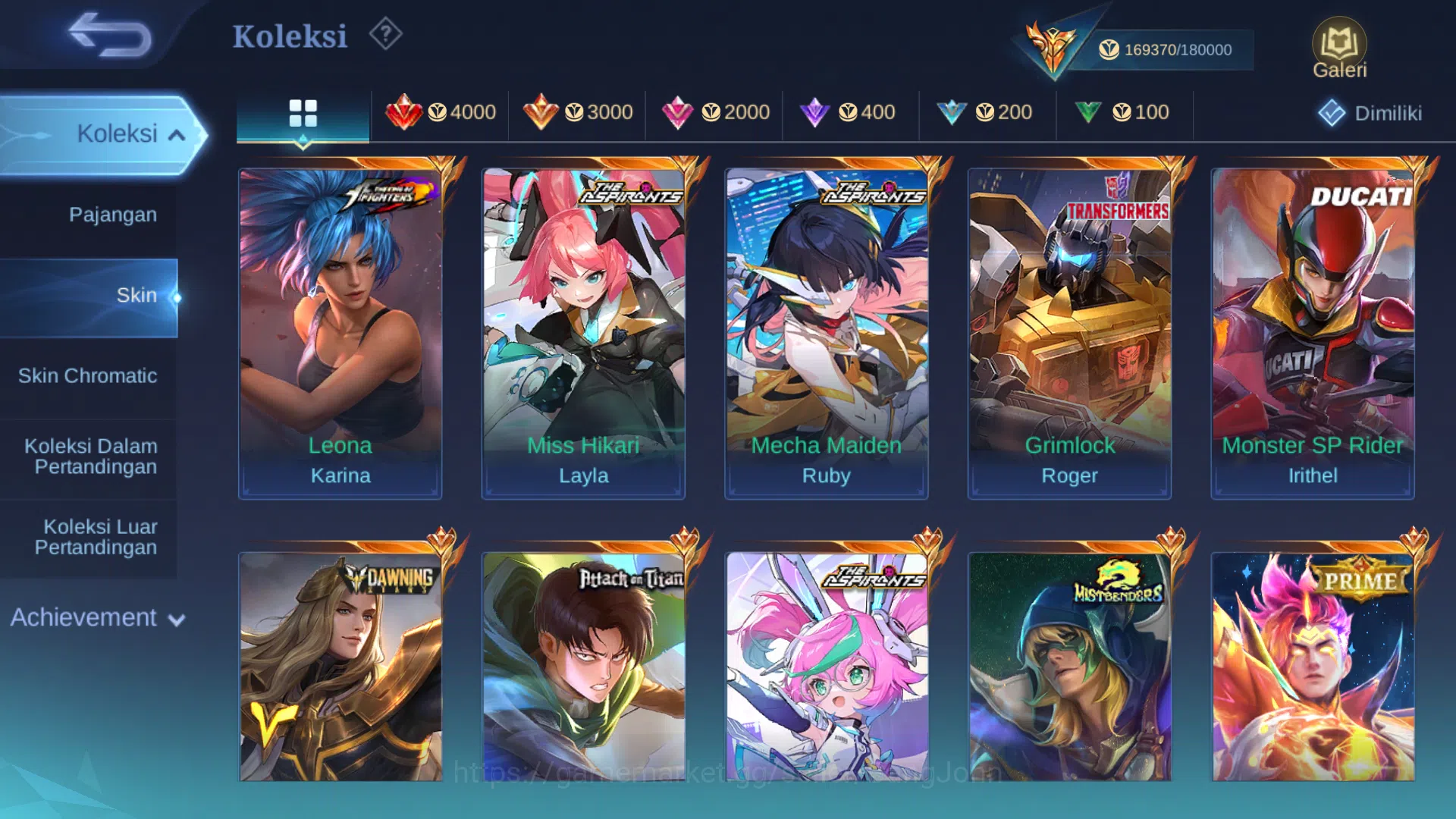 Mobile Legends: Bang Bang Accounts Hero 128 | Skin 404 | Legend Gusion, Lunox | Dawni image 3