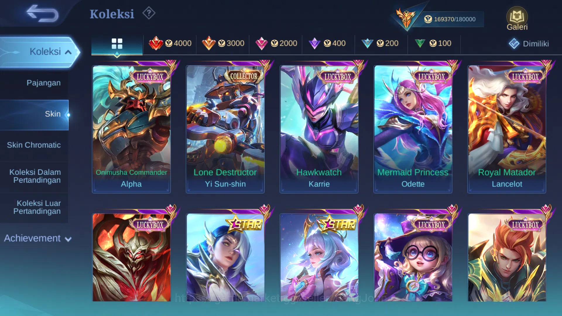 Mobile Legends: Bang Bang Accounts Hero 128 | Skin 404 | Legend Gusion, Lunox | Dawni image 7