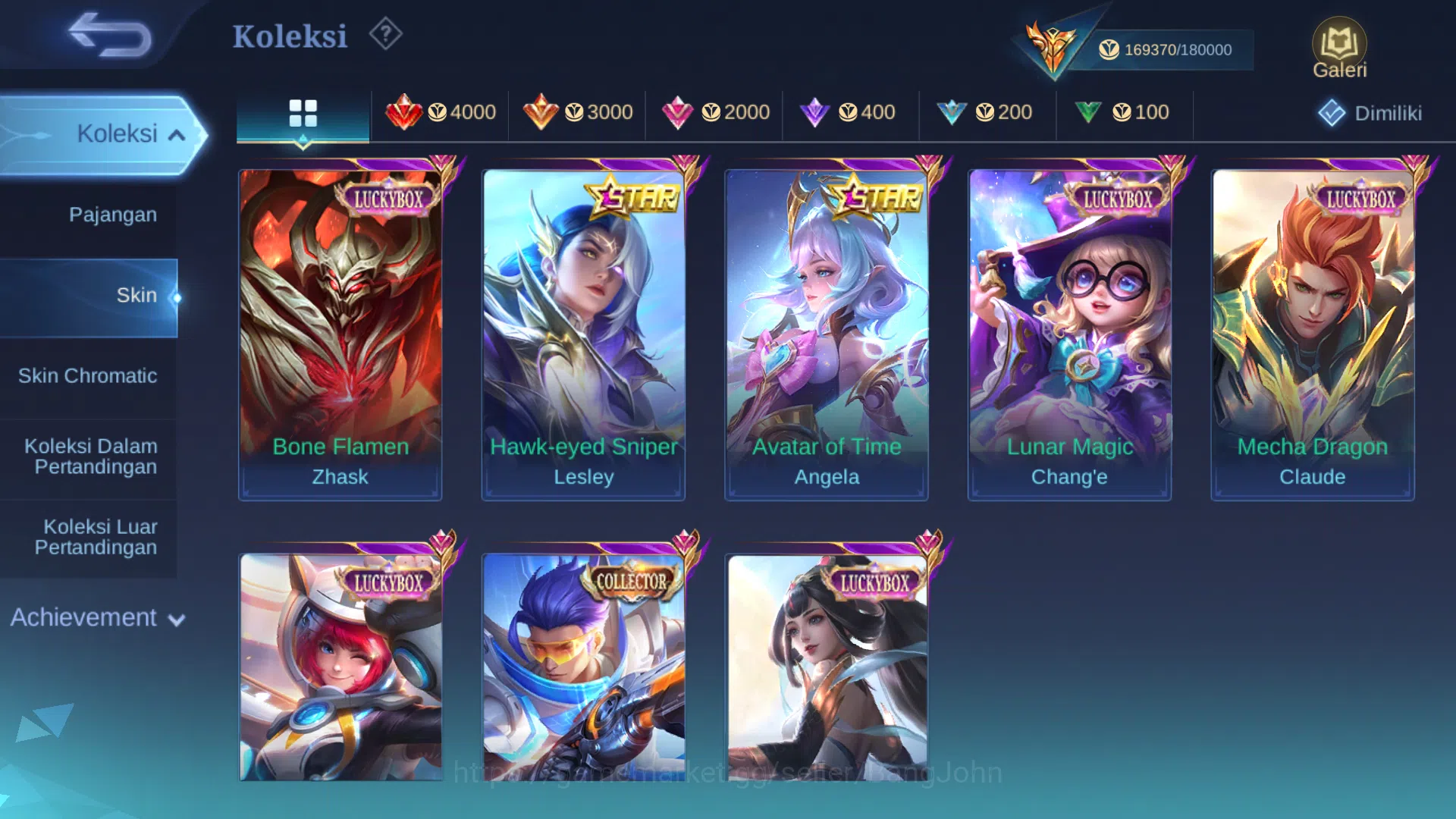 Mobile Legends: Bang Bang Accounts Hero 128 | Skin 404 | Legend Gusion, Lunox | Dawni image 8