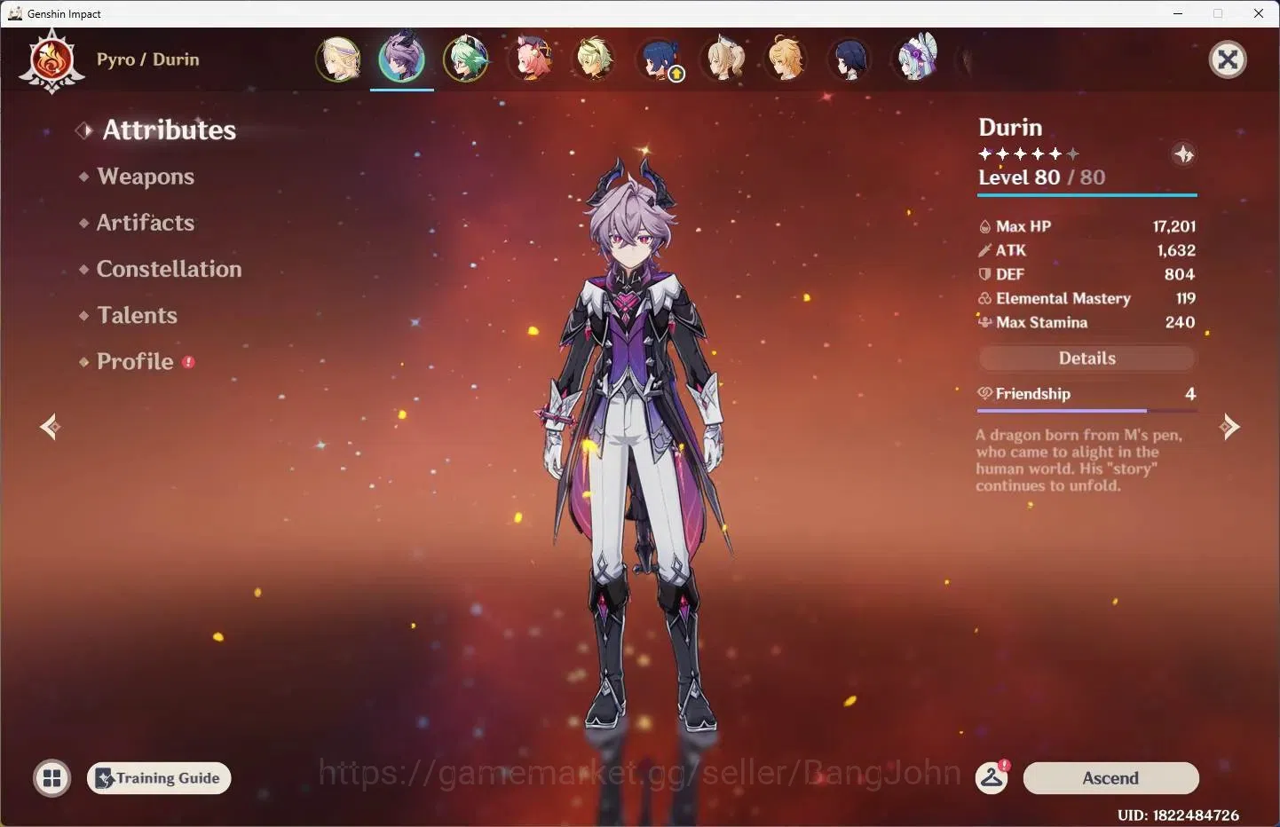Genshin Impact Accounts ASIA | AR 50 | 3 Limit No Sign ( Varka, Nicole, Du image 4