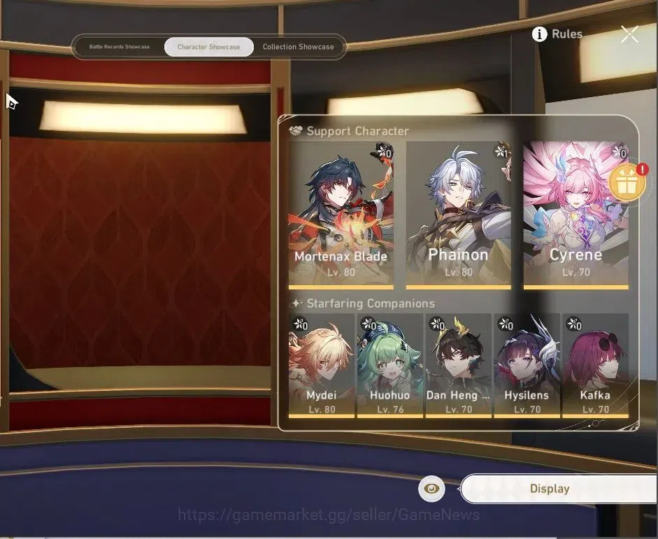 Honkai Star Rail Accounts Others Asia|TL 65|10 Limited|Mortenax Blade,Cyrene,Phainon,HuoHuo,DH Terrae,Hysilens,Kafka,Ruan 2