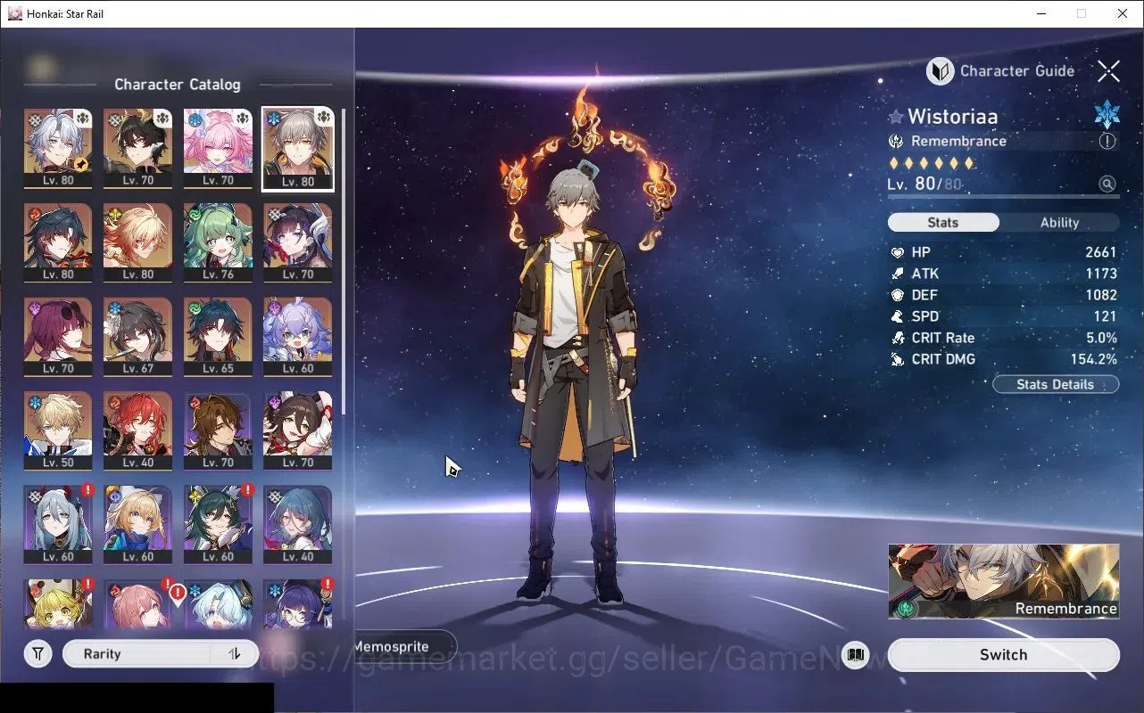 Honkai Star Rail Accounts Others Asia|TL 65|10 Limited|Mortenax Blade,Cyrene,Phainon,HuoHuo,DH Terrae,Hysilens,Kafka,Ruan 3
