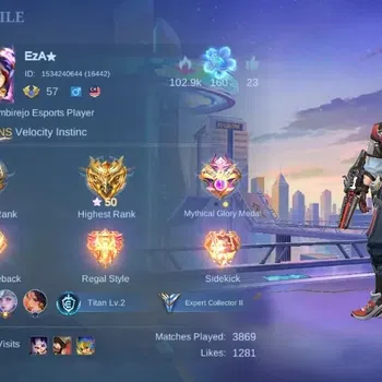 Mobile Legends: Bang Bang Accounts Collector Global|Skin 167|Expert|Collector Natalia,Blazing Claude+Aldous,V.E.N.O.M