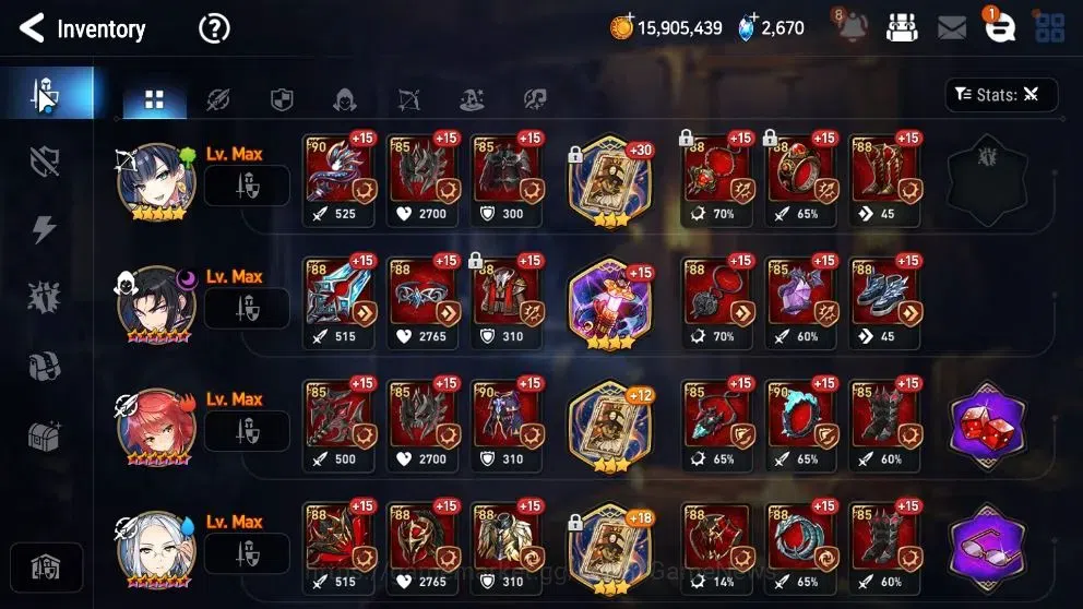 Epic Seven Accounts High-End GLOBAL UnVerif|9 ML (LOT Scales,Maid Chloe,etc)+PByblis,Hecate,Setsuka,AB Fumyr,etc|AUTO WB 18
