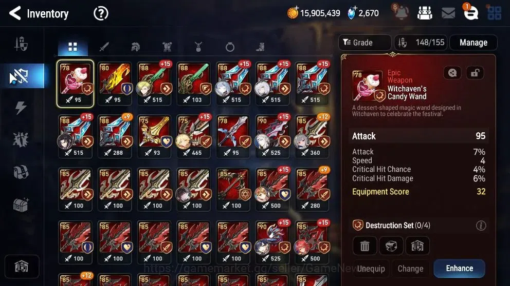Epic Seven Accounts High-End GLOBAL UnVerif|9 ML (LOT Scales,Maid Chloe,etc)+PByblis,Hecate,Setsuka,AB Fumyr,etc|AUTO WB 19
