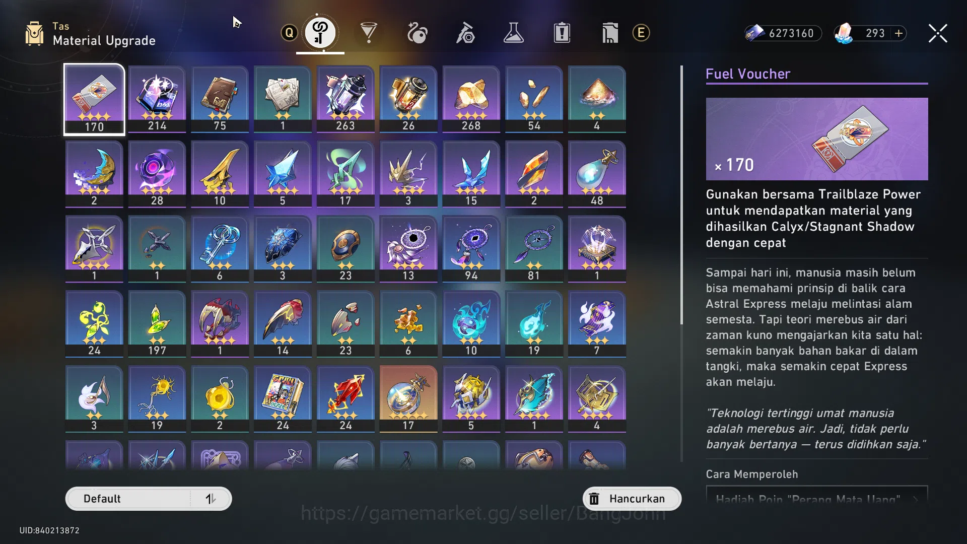 Honkai Star Rail Accounts [ASIA] TL 68 | 10 Limit Prime Team Phainon | LC Si image 3
