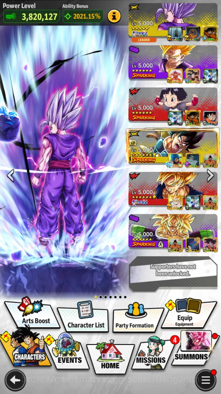 Dragon Ball Legends Accounts Lvl 149|39M Total Power|4 UL|0 LR|Gohan,Perfect Ce image 8