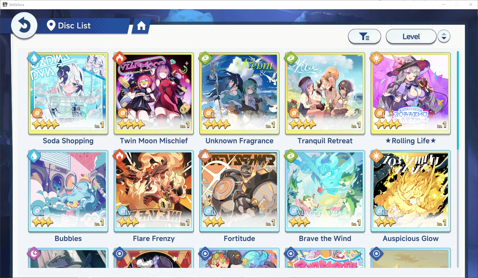 Stella Sora Accounts GLOBAL Fresh Starter Lv 1 | 1 SSR Limit (Fuyuka T1) + 8 SR Trekker 5 SR Disc | 1.1k SDust & Beginner ON 2