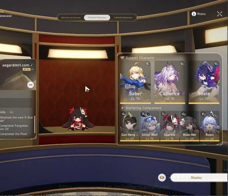 Honkai Star Rail Accounts Asia|TL 60|6 Limited|(Castorice)+Sign|Sparkle,Sabe image 2