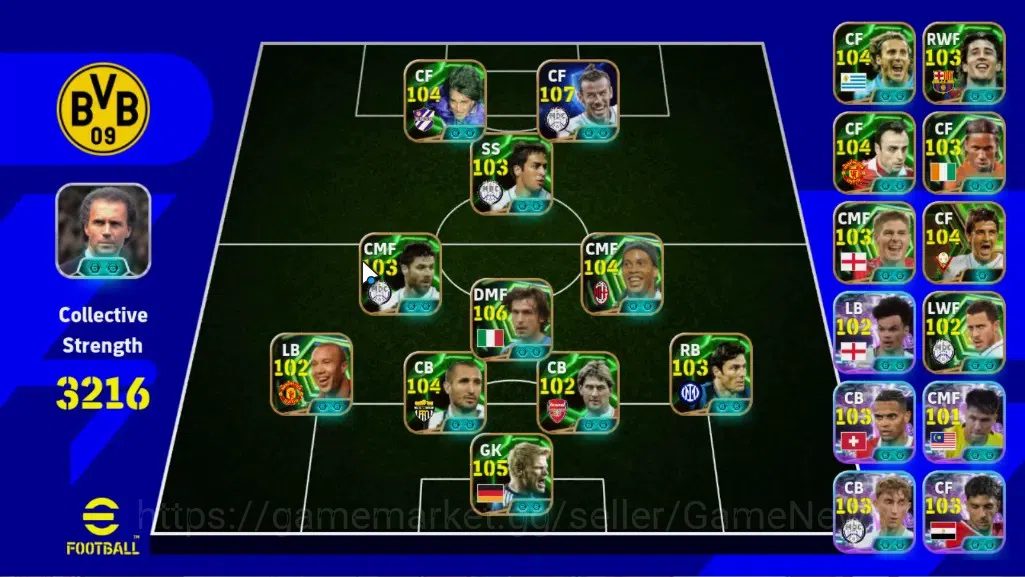 eFootball Accounts Legends & Iconic Players Android|BigTime Gareth Bale,Epic Andrea Pirlo,Oliver Kahn,G Batitusta,Ronaldinho 1
