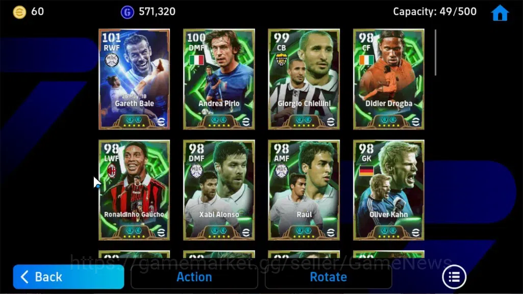 eFootball Accounts Legends & Iconic Players Android|BigTime Gareth Bale,Epic Andrea Pirlo,Oliver Kahn,G Batitusta,Ronaldinho 8