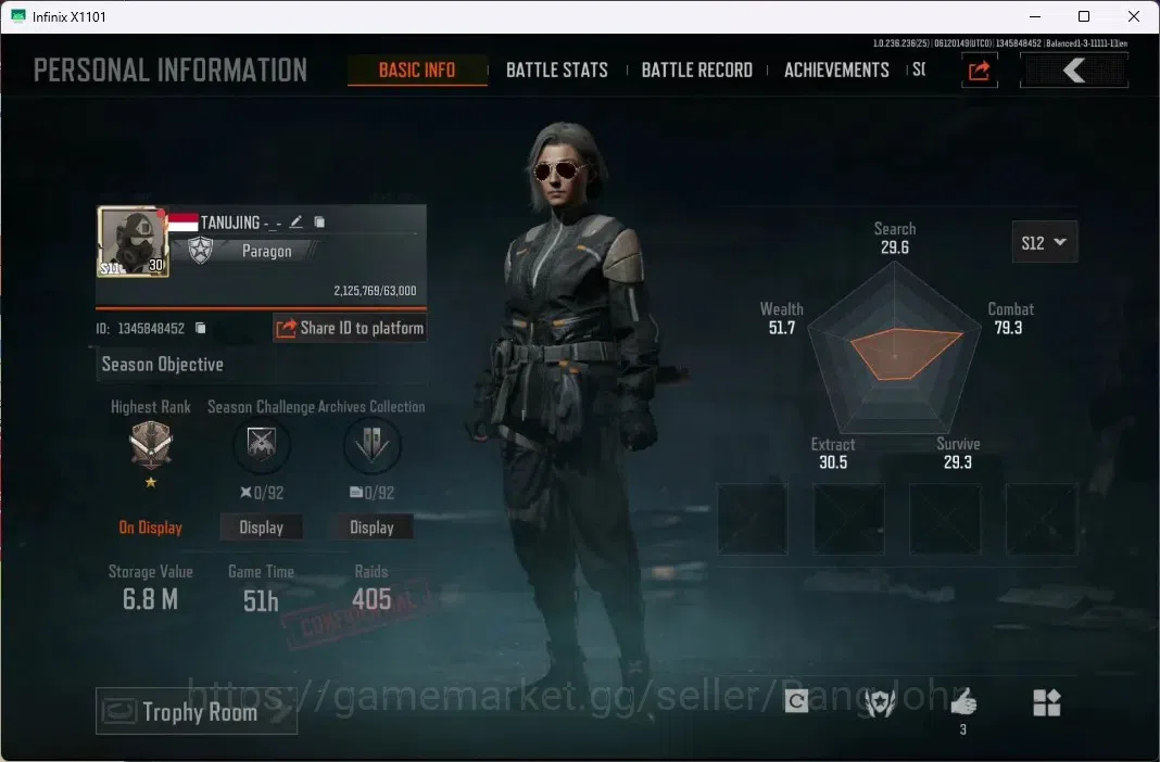 Arena Breakout Accounts Mobile | LV 30 | SV 6.8 M | CV 1.68 M | SS Groza, image 1
