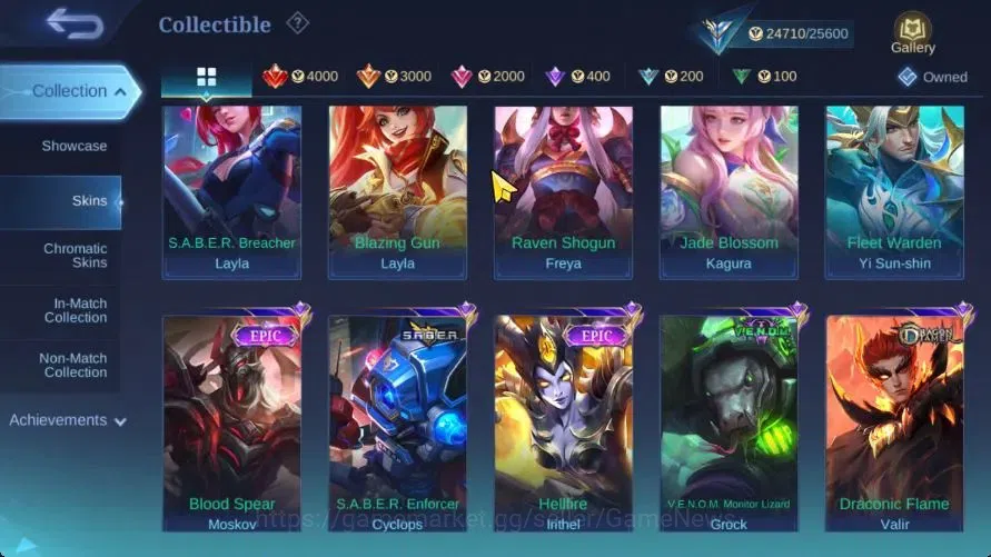 Mobile Legends: Bang Bang Accounts Hero 93|Skin 119|Highets Glory 53|Nata CC,Tigreal image 7