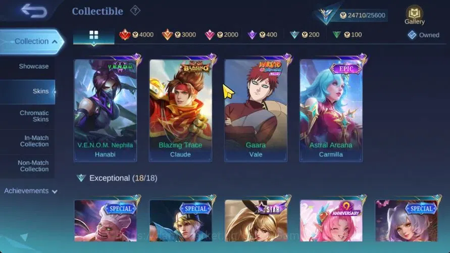 Mobile Legends: Bang Bang Accounts Hero 93|Skin 119|Highets Glory 53|Nata CC,Tigreal image 8