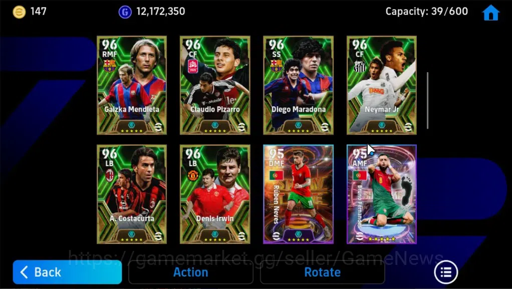eFootball Accounts Legends & Iconic Players Android|Big Time(Rivaldo)31 Epic,Oliver Kahn,Lionel Messi,Neymar,Charles 6