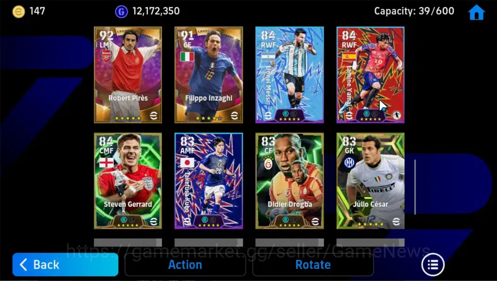 eFootball Accounts Legends & Iconic Players Android|Big Time(Rivaldo)31 Epic,Oliver Kahn,Lionel Messi,Neymar,Charles 8