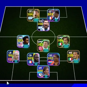 eFootball Accounts Mid-Tier Android|Power 3176|8 Epic Andrea Pirlo,Gianluca Zambrotta,Sergio Aguero|9 Show Time Weston