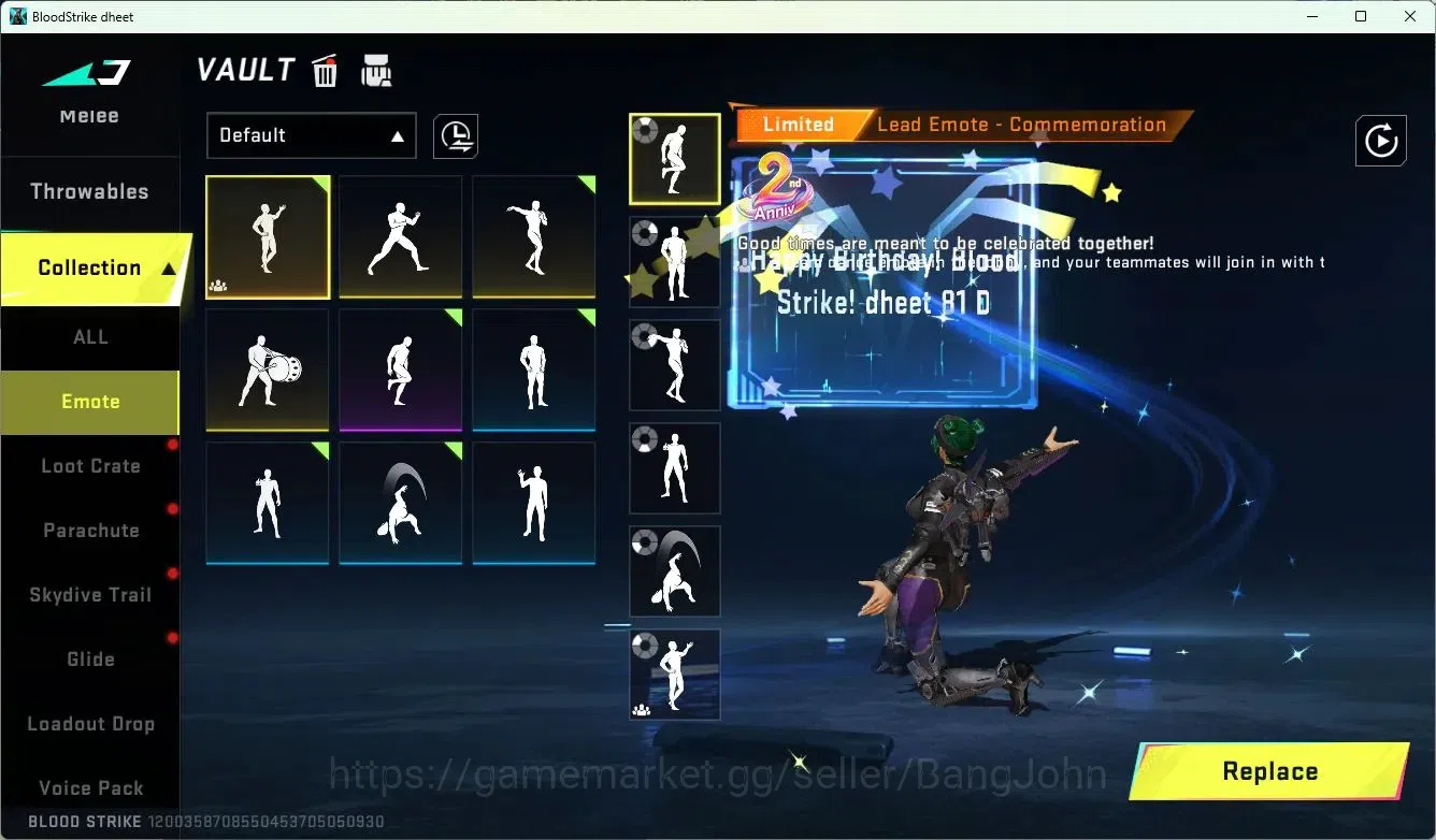Blood Strike Accounts ASIA | 3 Collab Skins | 1 Limited Skins | 9 Legend image 13