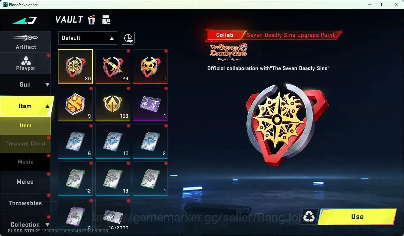 Blood Strike Accounts ASIA | 3 Collab Skins | 1 Limited Skins | 9 Legend image 15